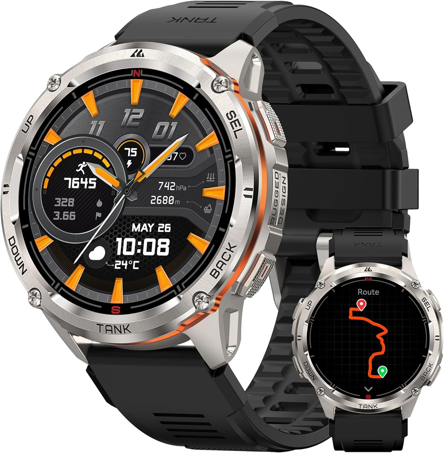 KOSPET T3 Ultra 2 Smart Watch GPS for Men with Rugged Design