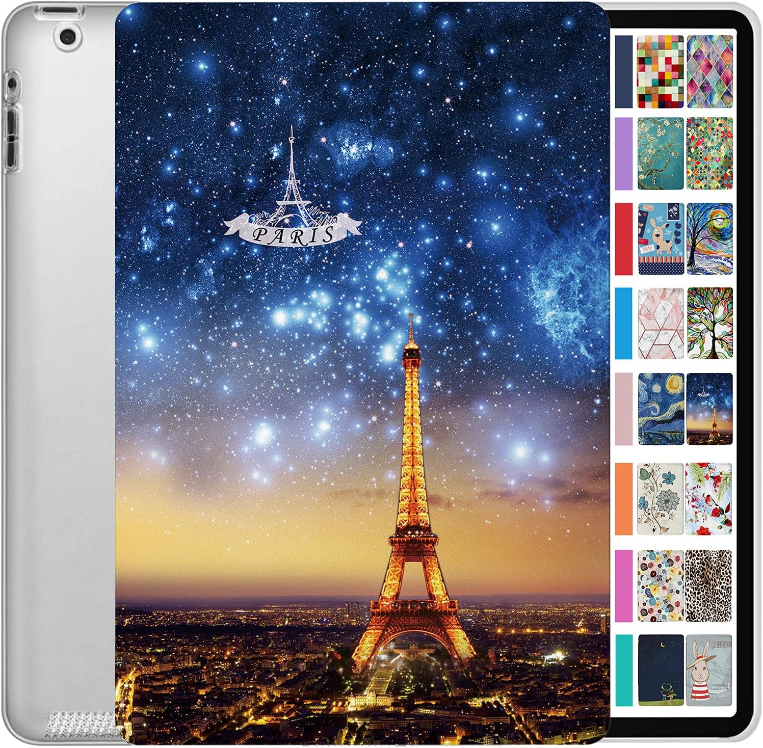 DuraSafe iPad 9.7 inch Case - Paris Night with Full Protection