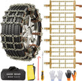 AutoChoice Emergency Snow Chains for 235-285mm Tires - Easy Install