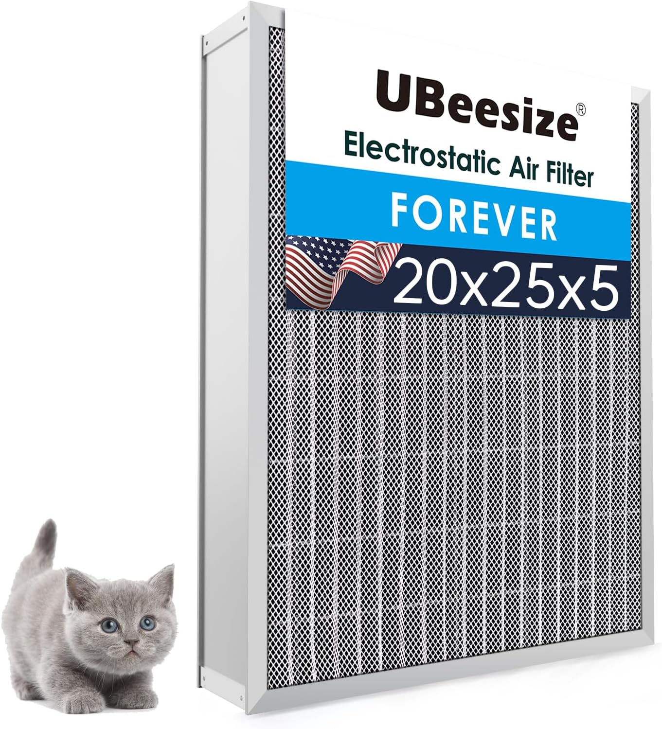 UBeesize Reusable Air Filter for HVAC AC Furnace Systems