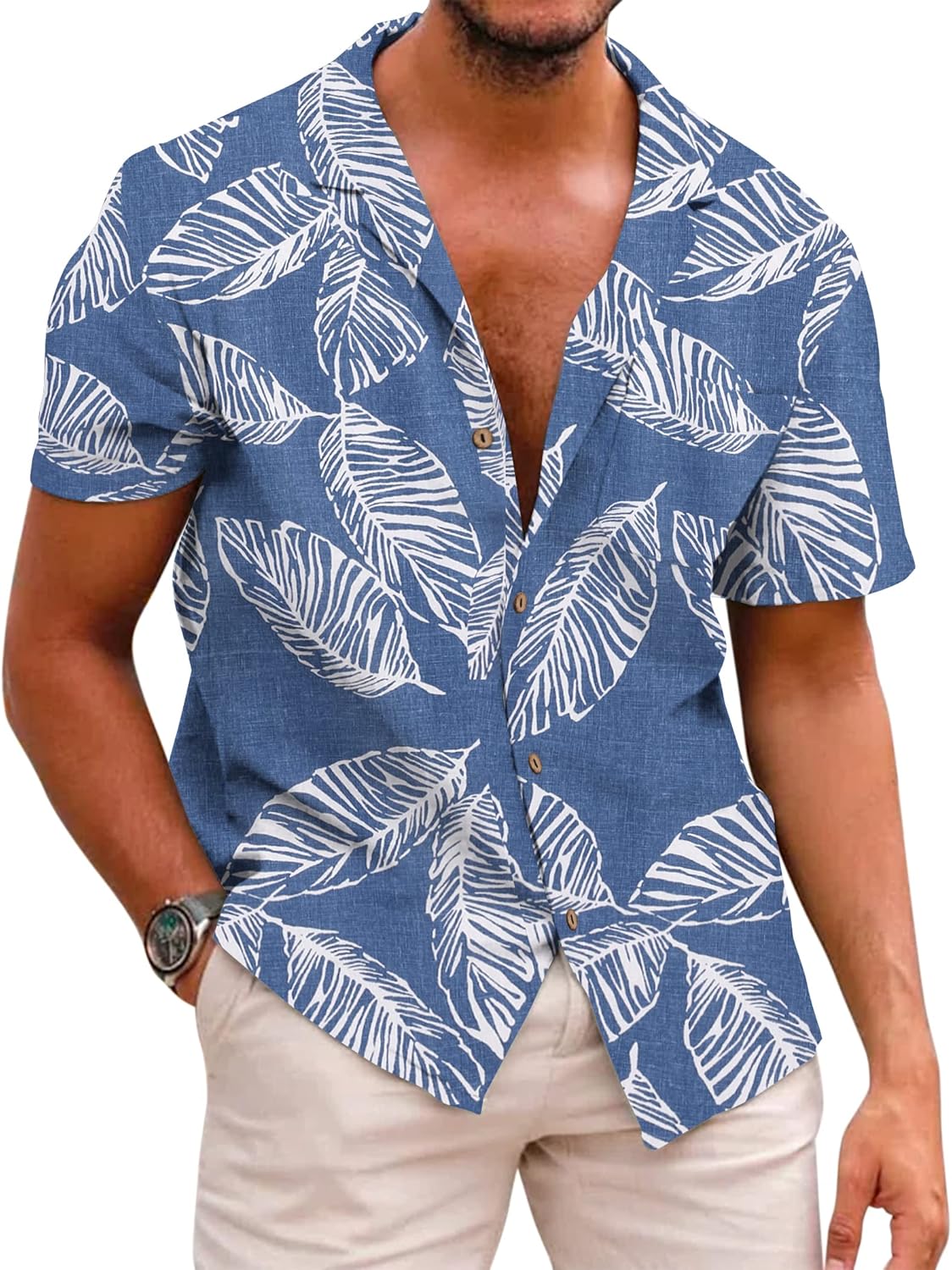 COOFANDY Mens Hawaiian Shirt for Summer Casual Style