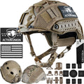 ACTIONUNION Airsoft Helmet Set PJ Type Tactical Paintball Helmet strap