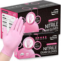 Pink Disposable Gloves Medical Exam Nitrile Gloves - Powder-Free Small