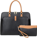 Handmade Vegan Leather Briefcase Bags 15.6 in Laptop Tote - Sleek Work
