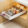 Pull Out Cabinet Organizer 21in Deep 2-Pack - Smooth Slide Storage