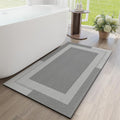 Non Slip Long Bath Mat Bathroom Runner 24x48 in - Ultra Thin Non-Slip