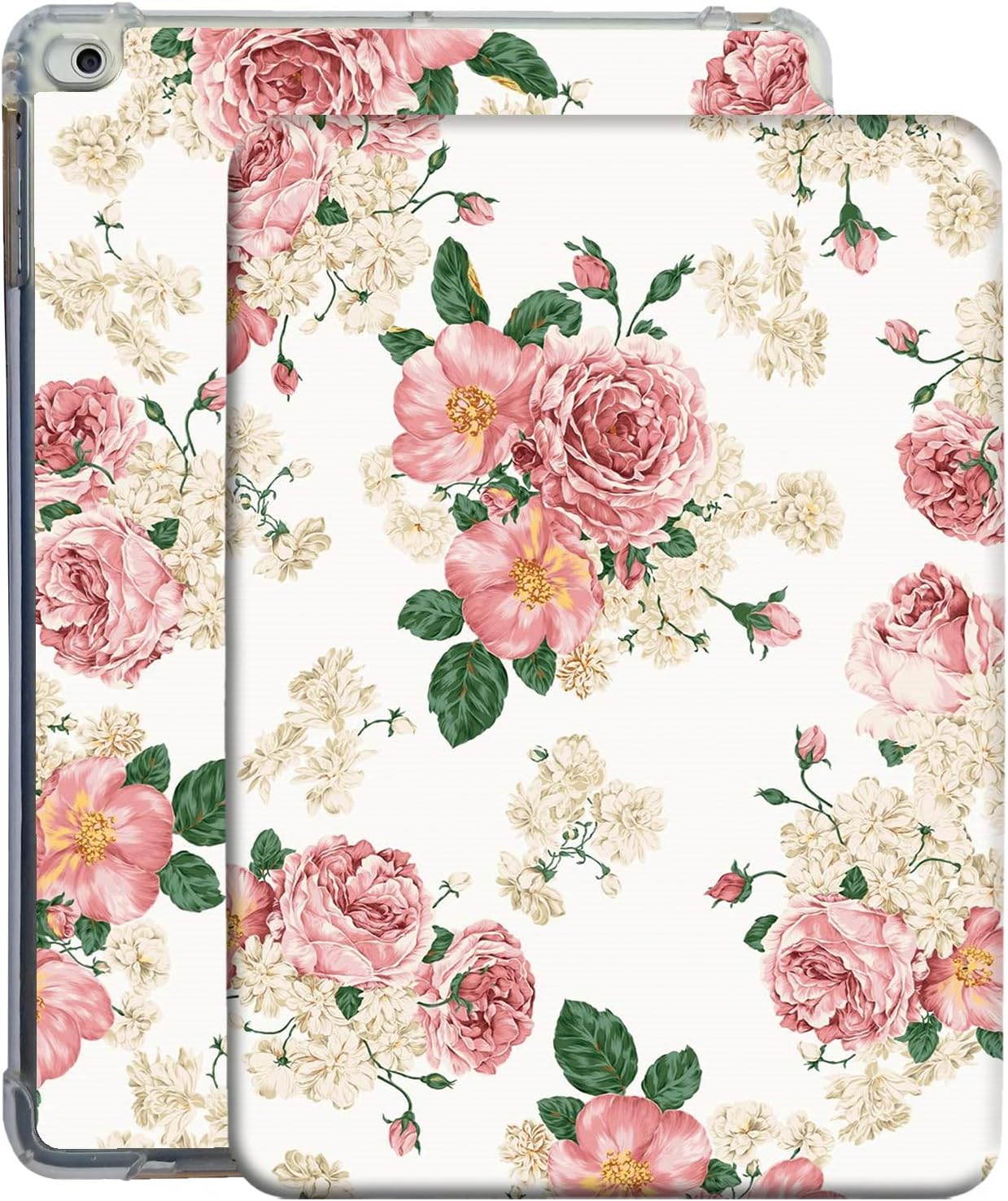 DuraSafe iPad 9.7 Case with Rose Flower Design for Protection