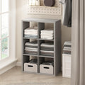 Furinno Cubic Open Back 6-Cube Storage Organizer Shelf - Versatile