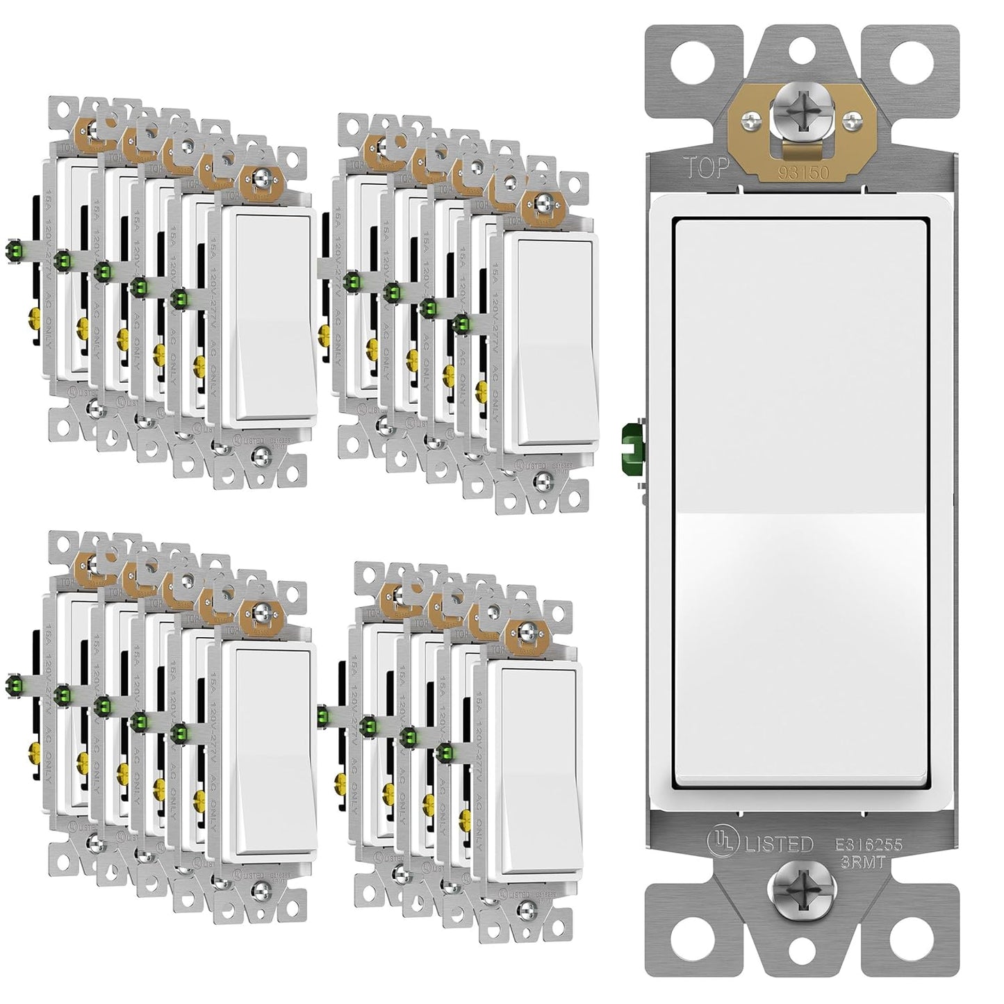 ENERLITES 3-Way Decorator Paddle Light Switch for Home Use