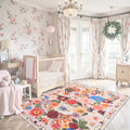 Living Room Rugs 5x8 Area Rug - Machine Washable, Low-Pile