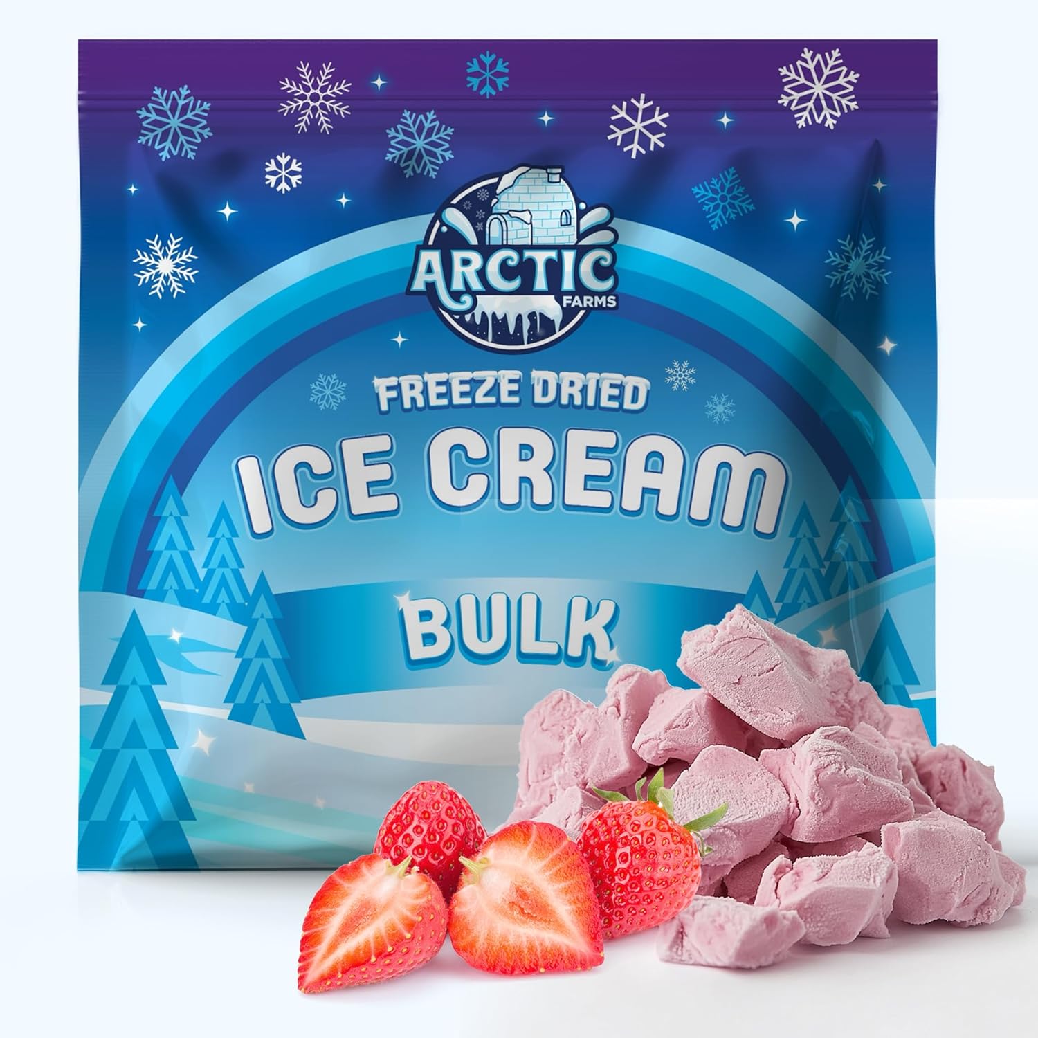Arctic Farms Freeze Dried Strawberry Ice Cream - 5 Ingredients