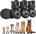 Dog Shoes for Large Medium Size Dogs - Waterproof Non-Slip Paw