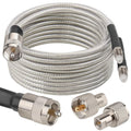 Dual CB Antenna Coax Cable 18FT for Low Loss Signal Transfer