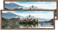 13x39 Puzzle Frame 2 Pack - Rustic Wood with Real Tempered Glass