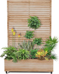 15.7in Tall Trellis Planter Box for Climbing Plants and Vines