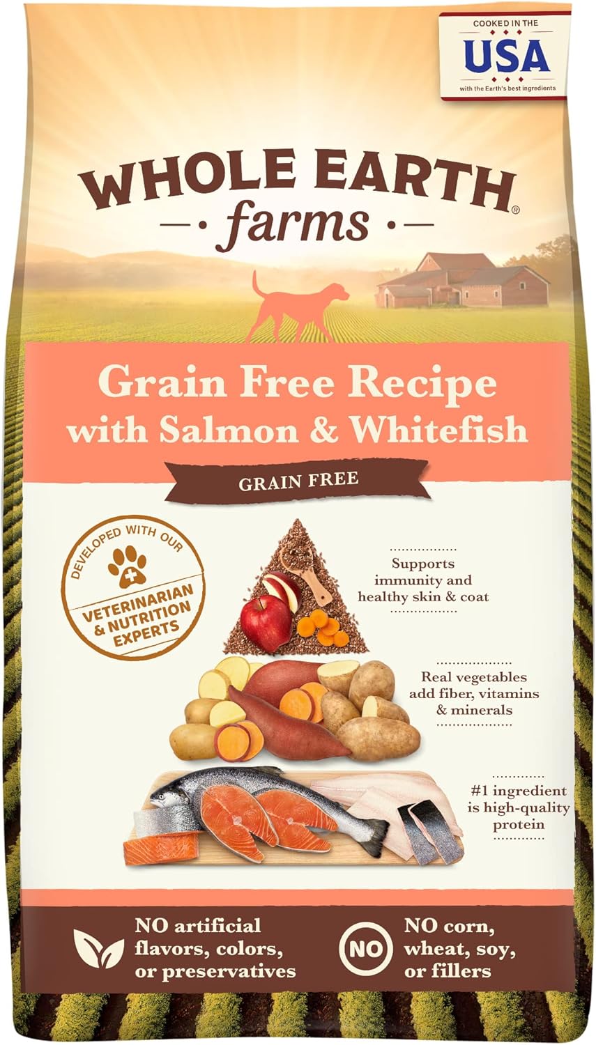 Whole Earth Farms Grain Free Dry Kibble for Healthy Dogs