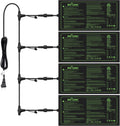 4-Pack Daisy Chainable Seedling Heat Mat Set for Faster Seed Starting