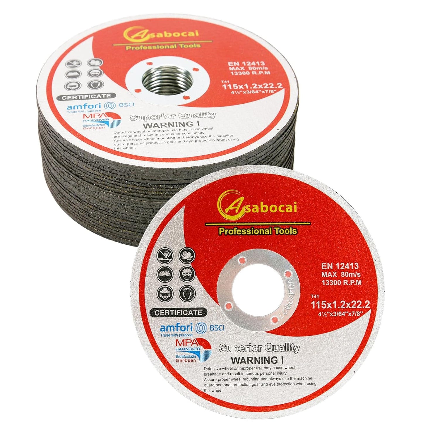 Precision Metal Cutting Discs by Asabocai - 25 Pack