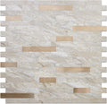 Marble Look Peel and Stick Backsplash Tiles - Easy DIY 9.26 sq ft