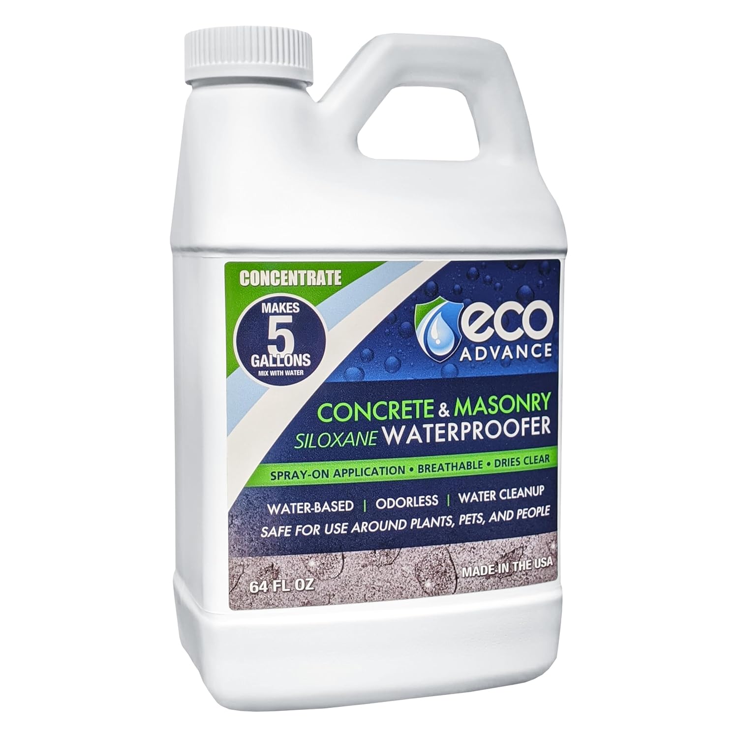 Eco Advance Concrete Siloxane Waterproofer Concentrate for Durability