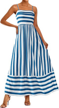 Summer Dresses for Women Spaghetti Strap Maxi - Flowy Viscose
