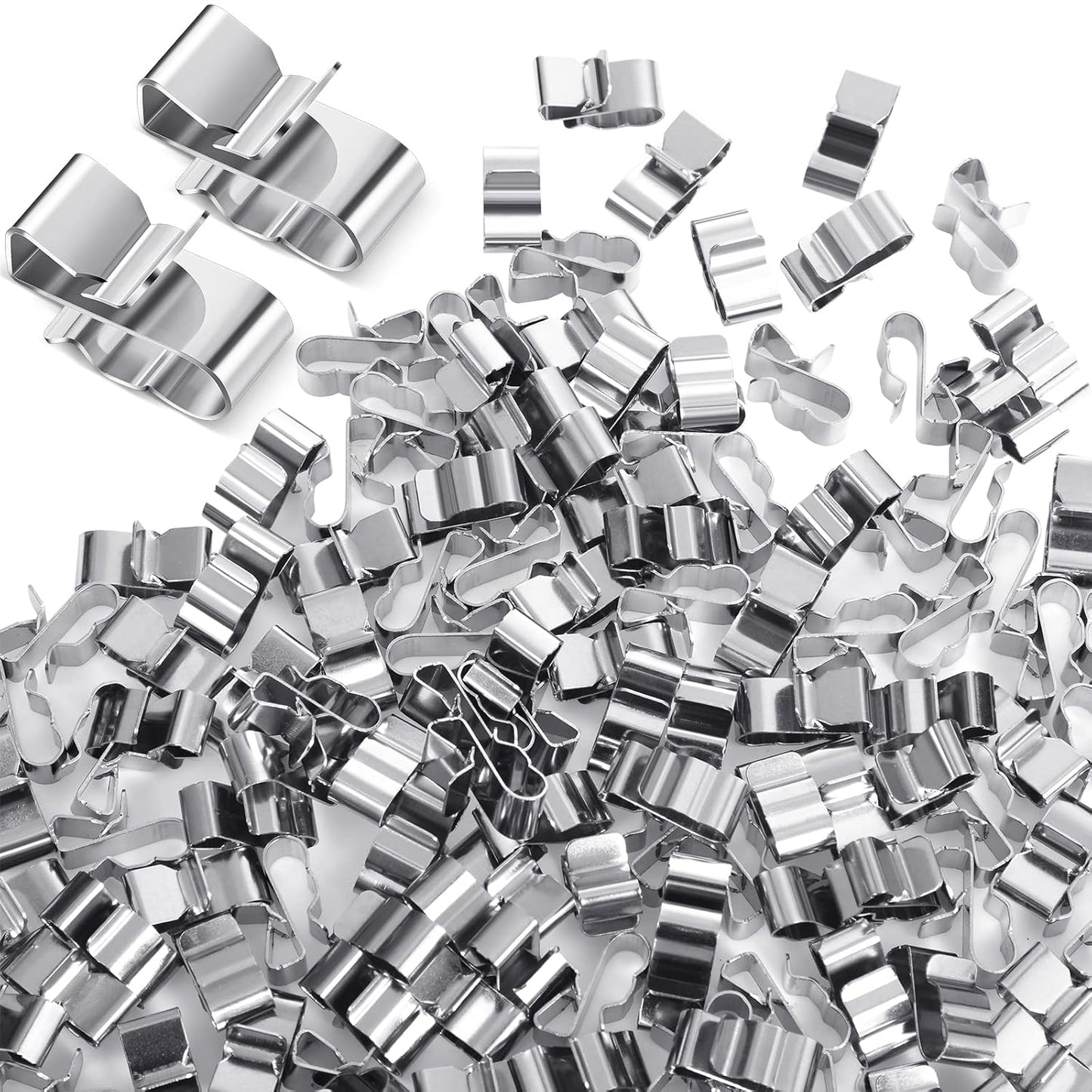 150 Pcs Stainless Steel Trailer Wire Clips - Secure PV & Boat Wiring