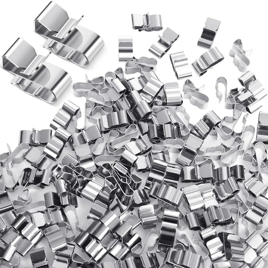 150 Pcs Stainless Steel Trailer Wire Clips - Secure PV & Boat Wiring