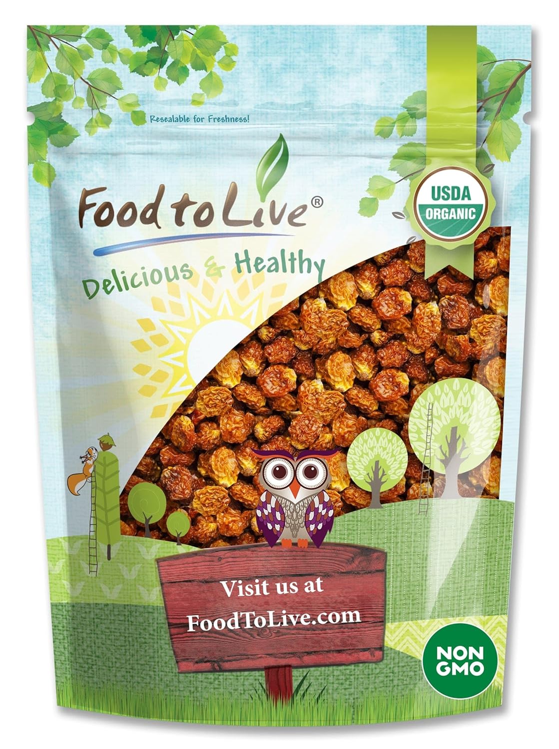 Organic Golden Berries - Nutrient-Rich Dried Superfood Snack
