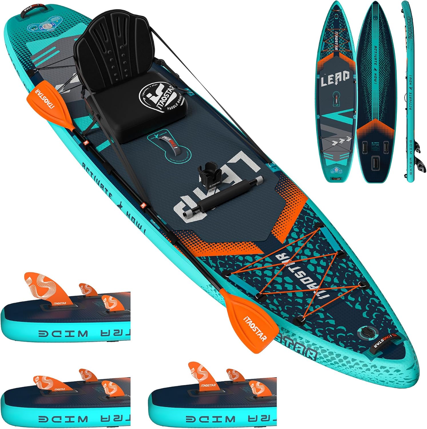 Lead Inflatable Stand Up Paddle Board - Ultra Stable SUP Kit