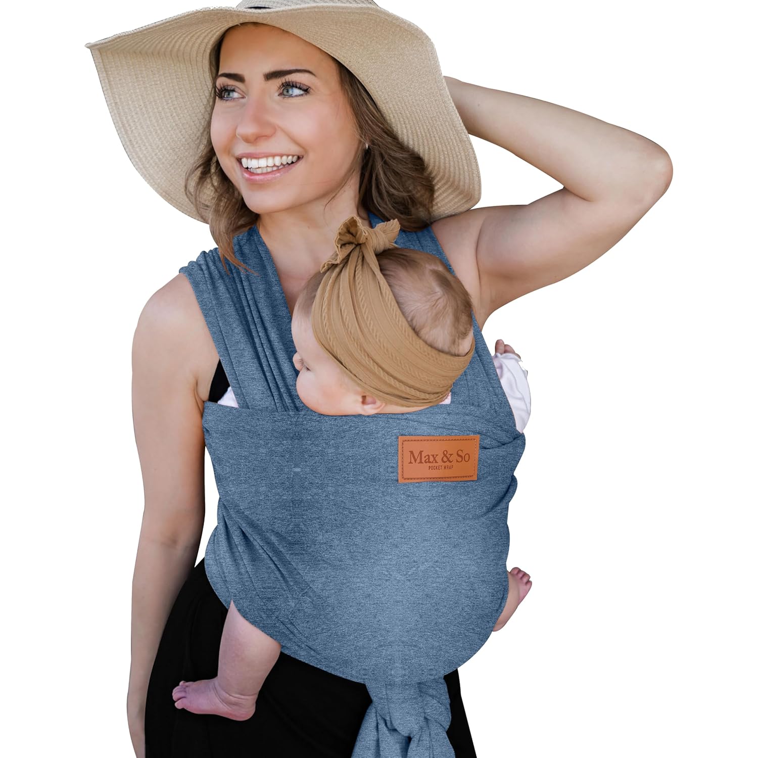Premium Cotton Baby Wrap Carrier for Newborn to Toddler Use