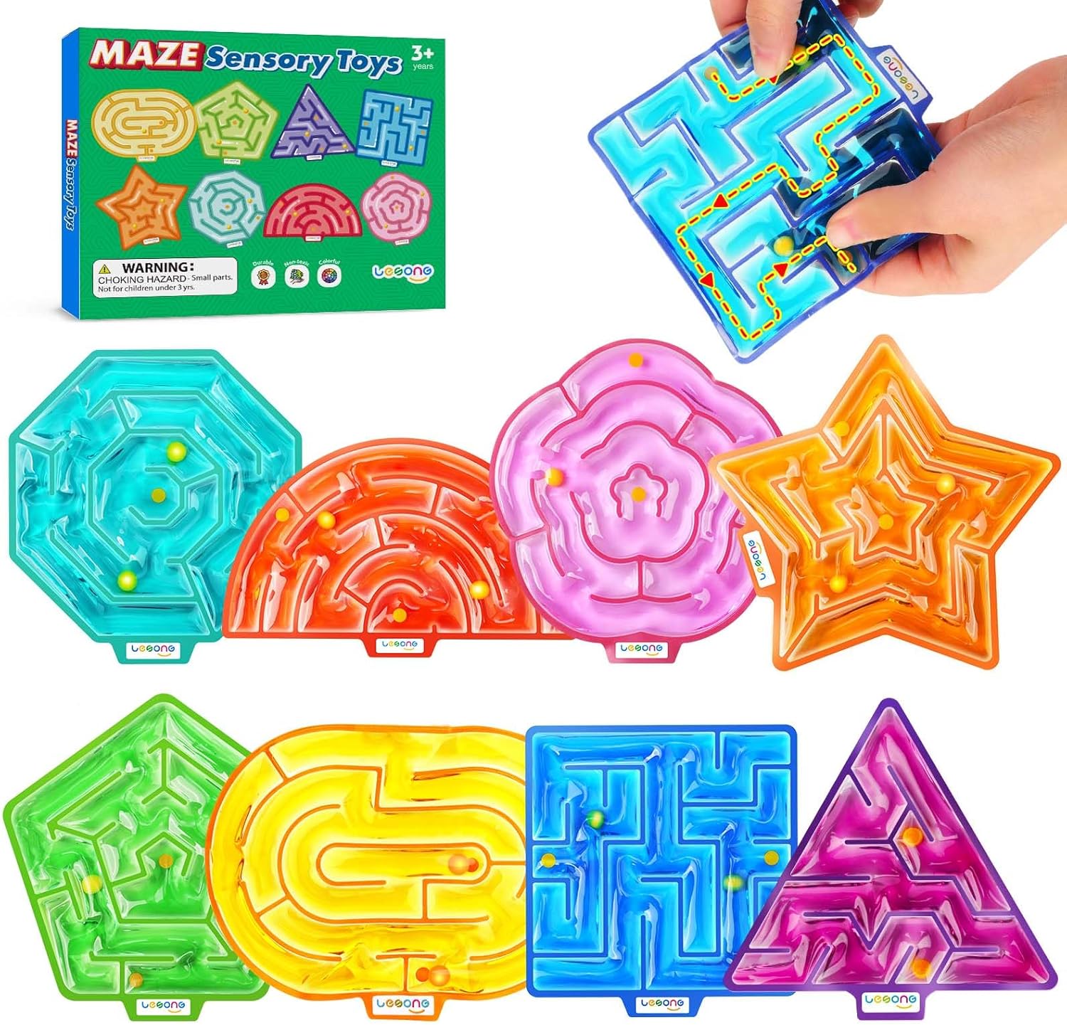 Calming Gel Maze Fidget Toys for Kids by LE5ONG