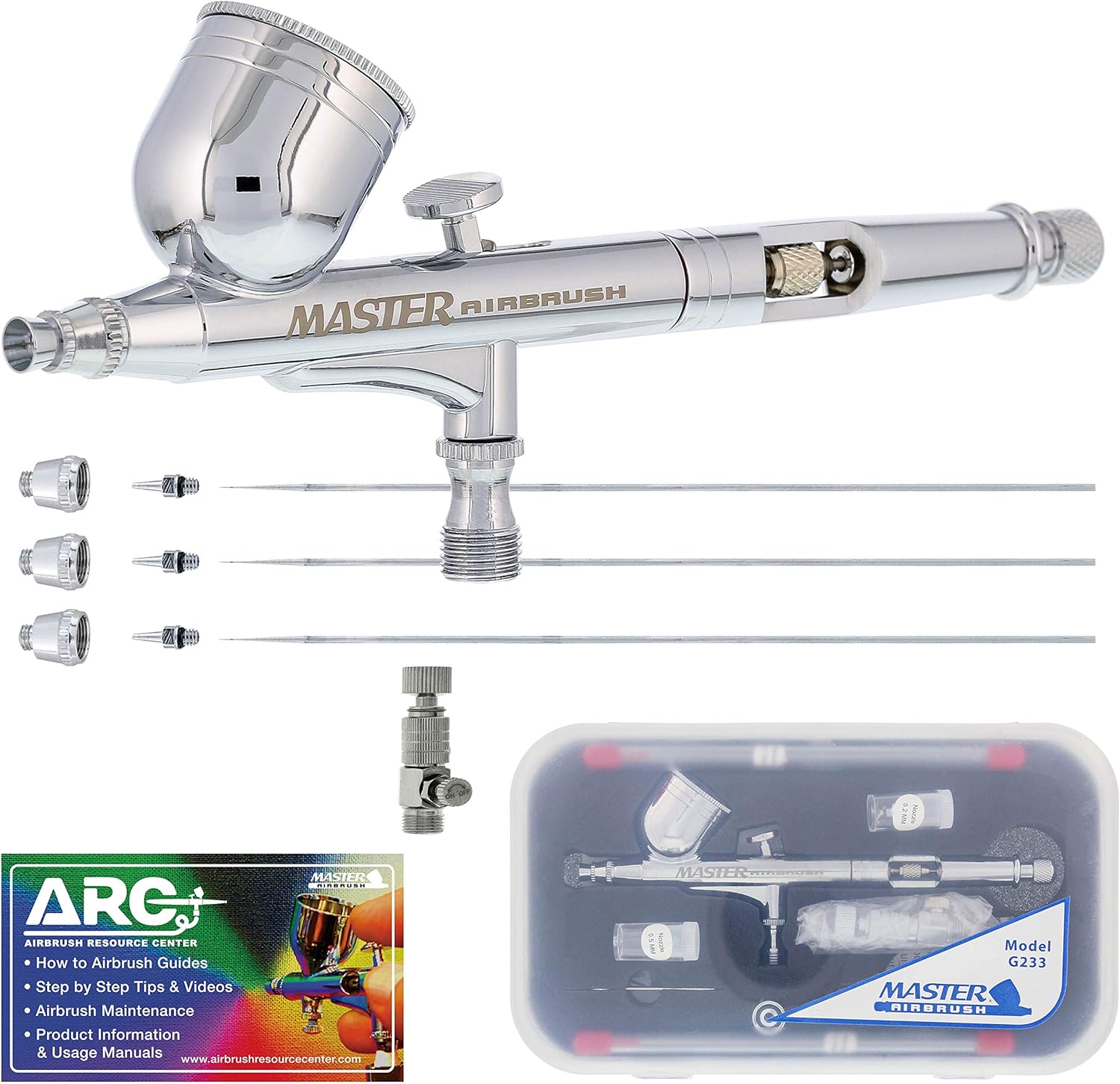 Master Performance G233 Pro Airbrush Set - Precision Dual-Action