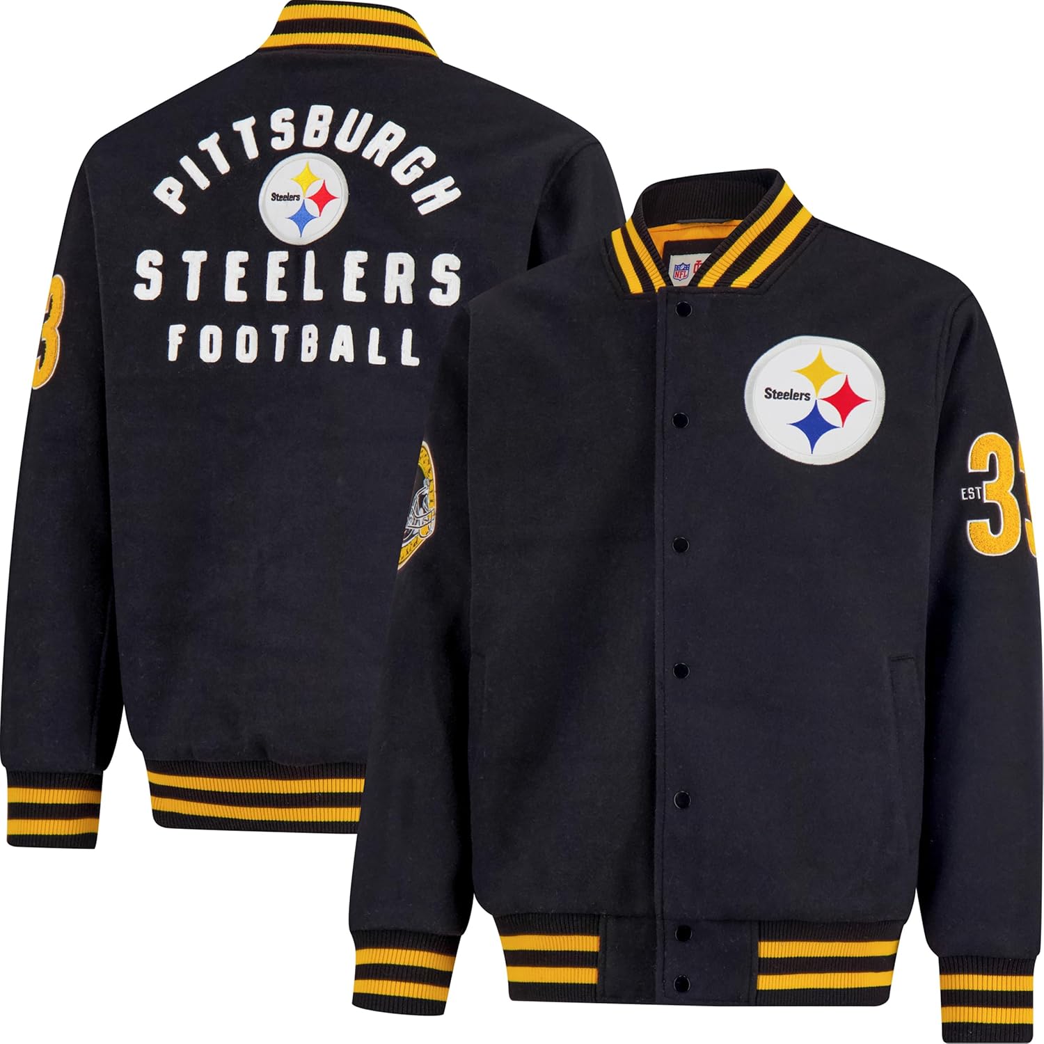 Ultra Game NFL Classic Varsity Coaches Jacket for Fans