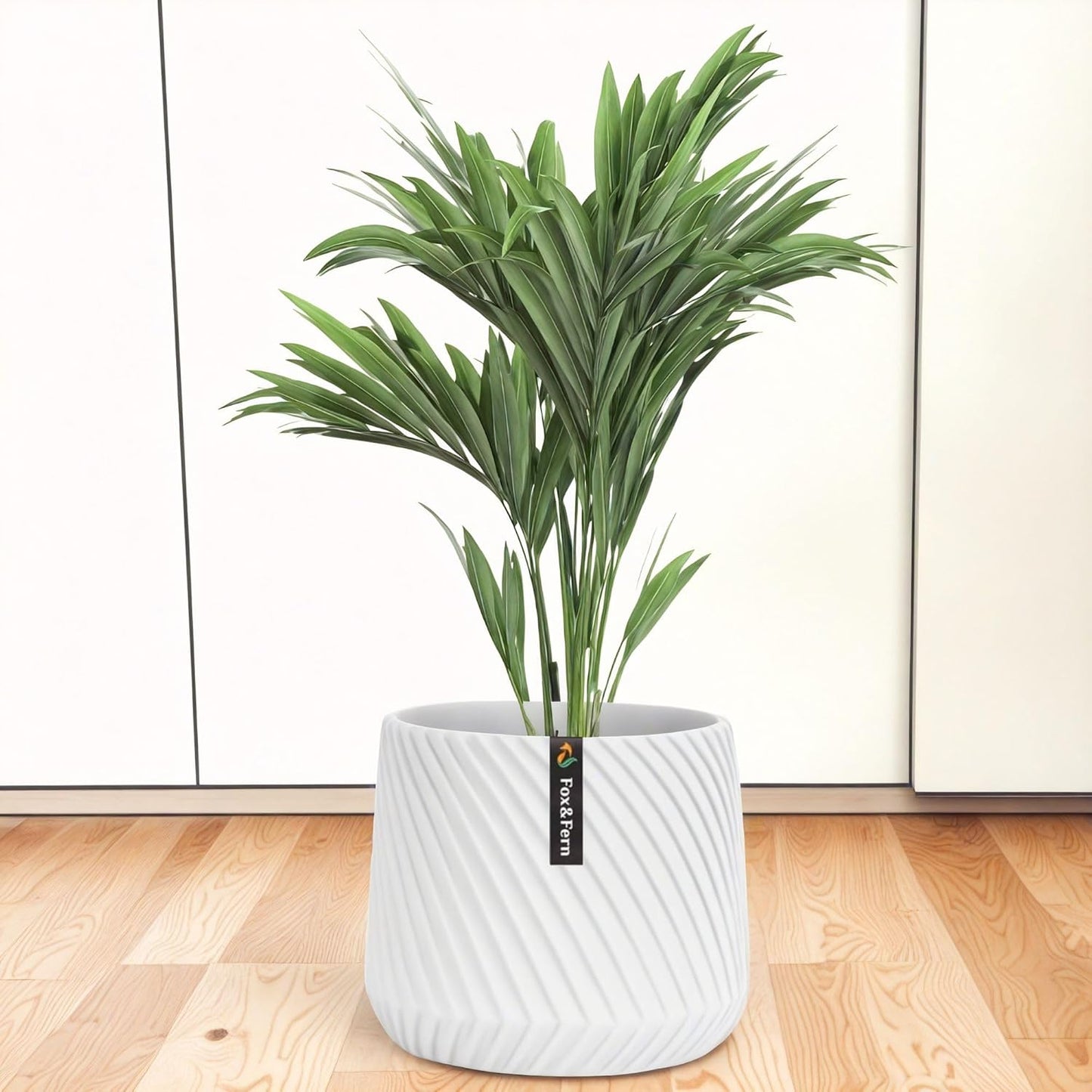 10 Inch Plant Pot with Drainage Plug for Indoor & Outdoor Use