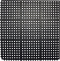 Interlocking Rubber Floor Mat 36 x 36 in - Anti Fatigue Drainage Mat