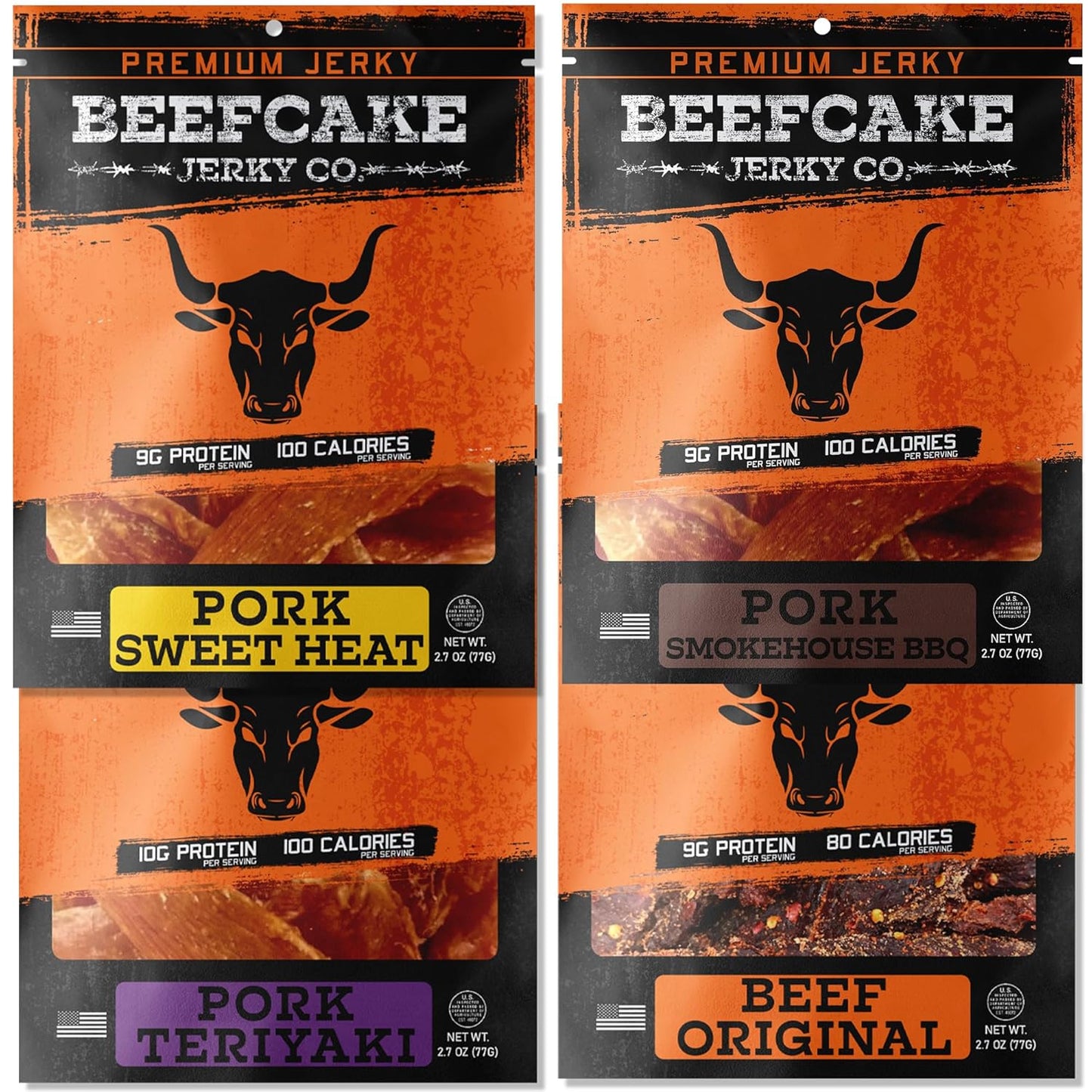 BEEFCAKE Jerky Best Sellers Collection: Protein-Packed Snacks
