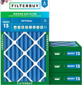 Filterbuy 16x24x4 Air Filter MERV 13 for Smoke & Allergy Defense