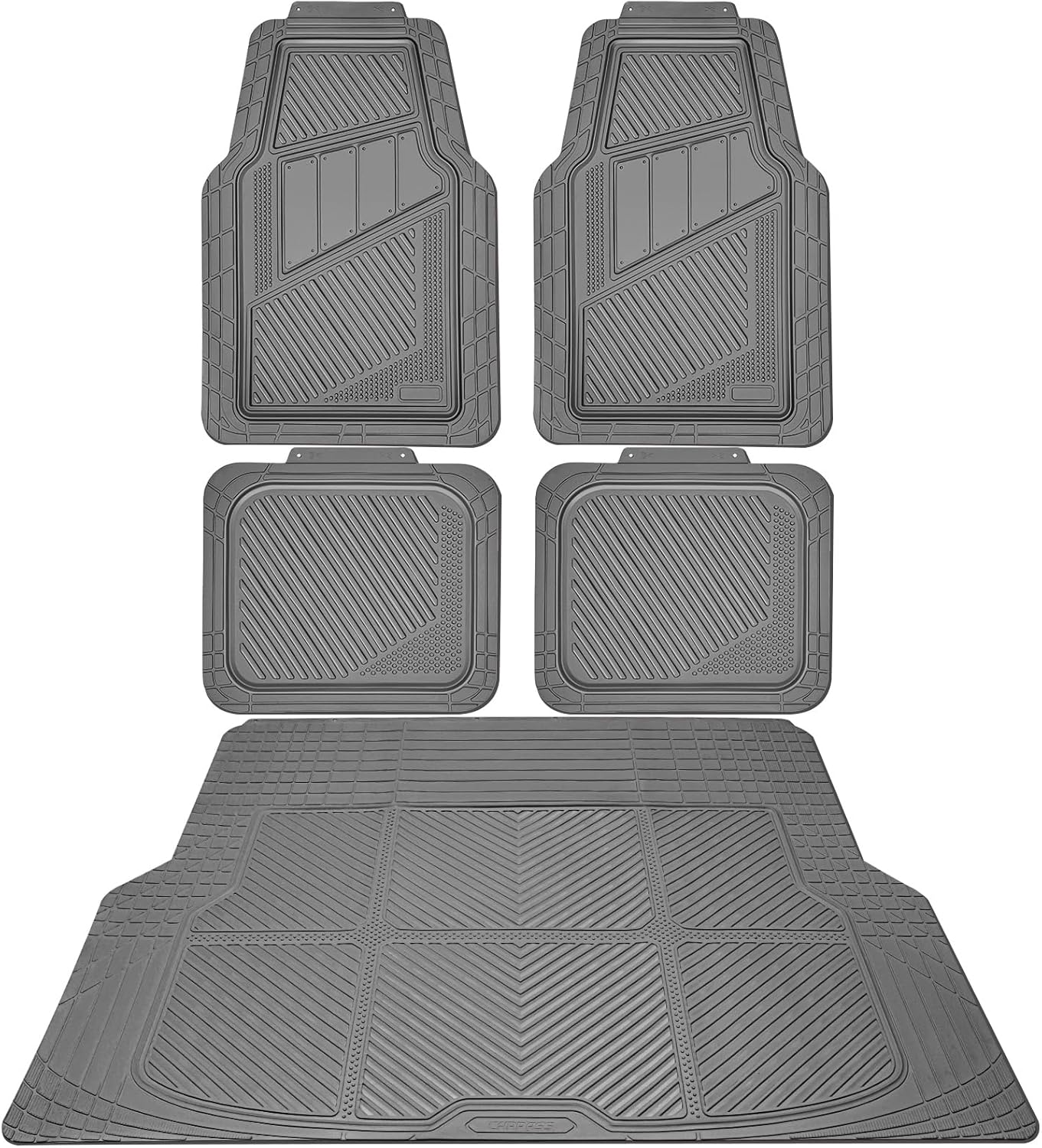 CAR PASS Heavy Duty Rubber Floor Mats for All Weather Protection
