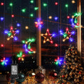 138 LED Curtain Lights: Festive Indoor Outdoor Decor