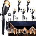 Solid Brass Spot Lights Black Low Voltage Landscape Spotlight