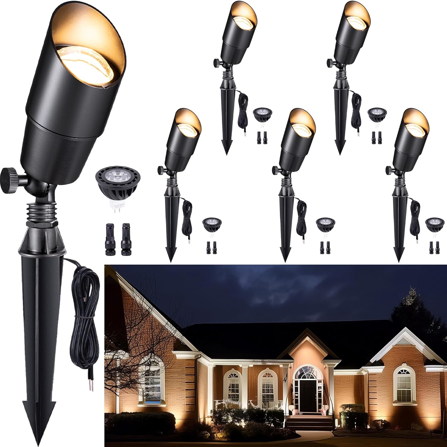 Solid Brass Landscape Spotlight for Stunning Outdoor Lighting