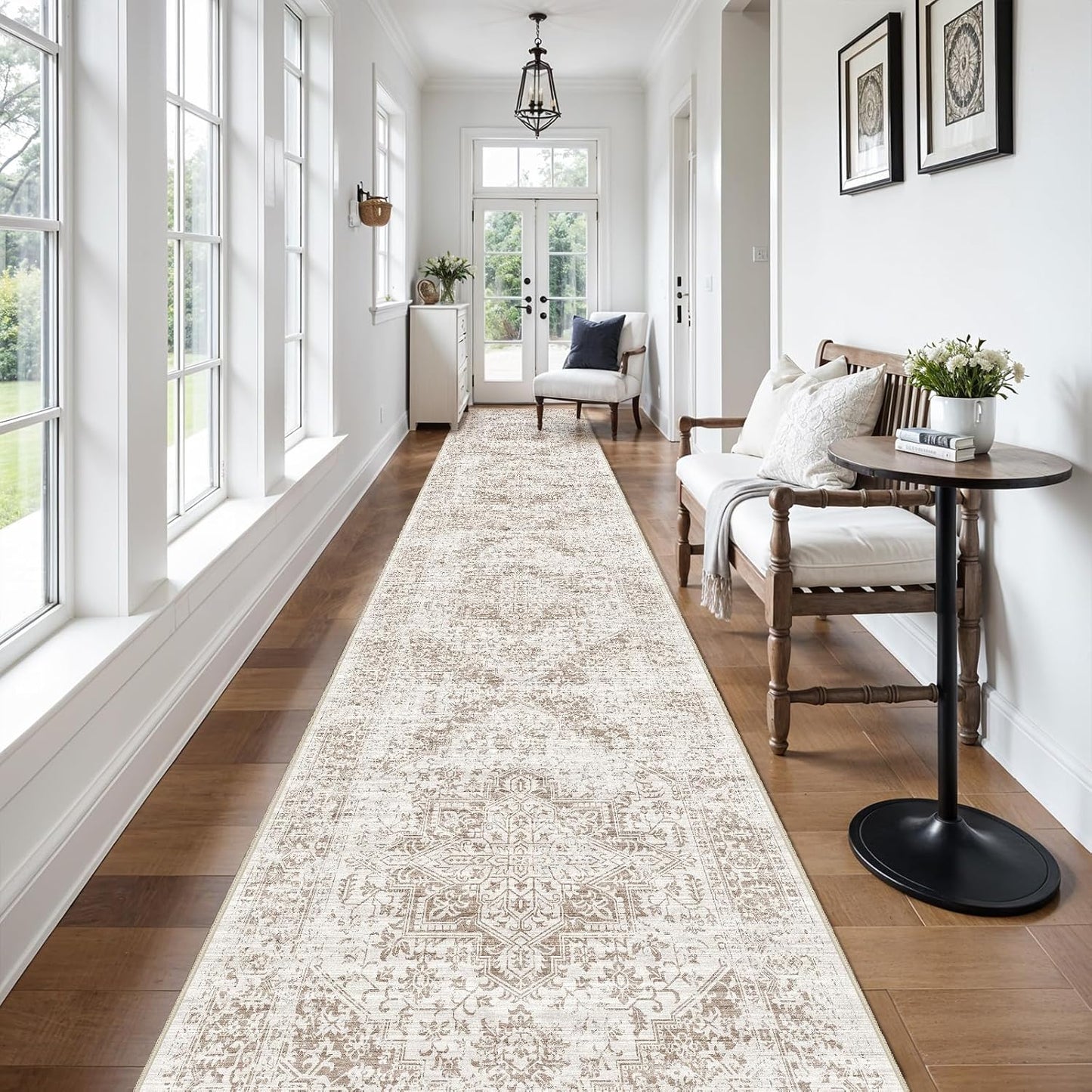 3x20 Hallway Washable Runner Rug for Kitchen and Living Room