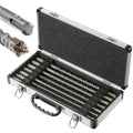 12in Concrete Drill Bit Set Cross-Type Double Thread Carbide - Durable