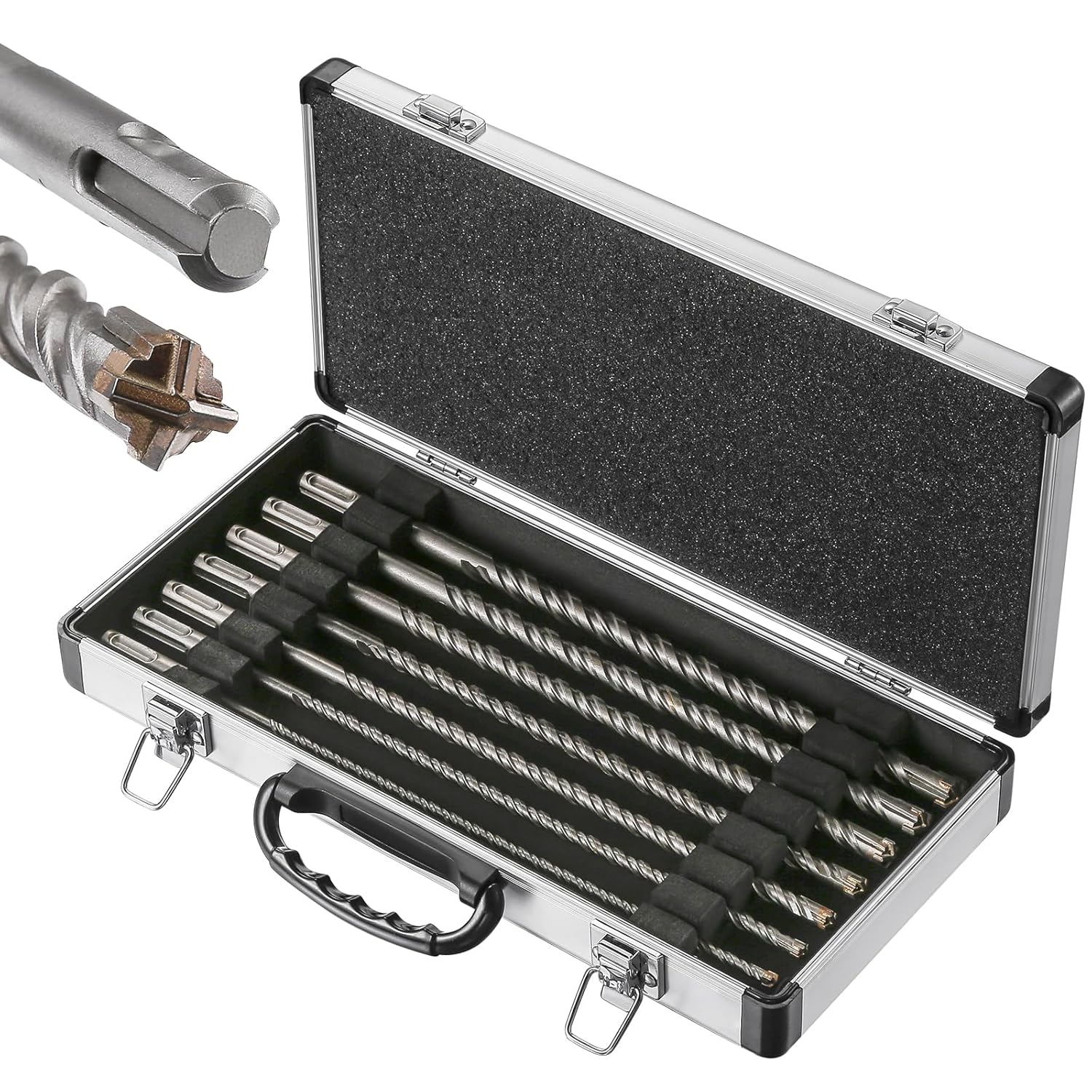 12in Concrete Drill Bit Kit for Efficient Hammer Drilling Tasks