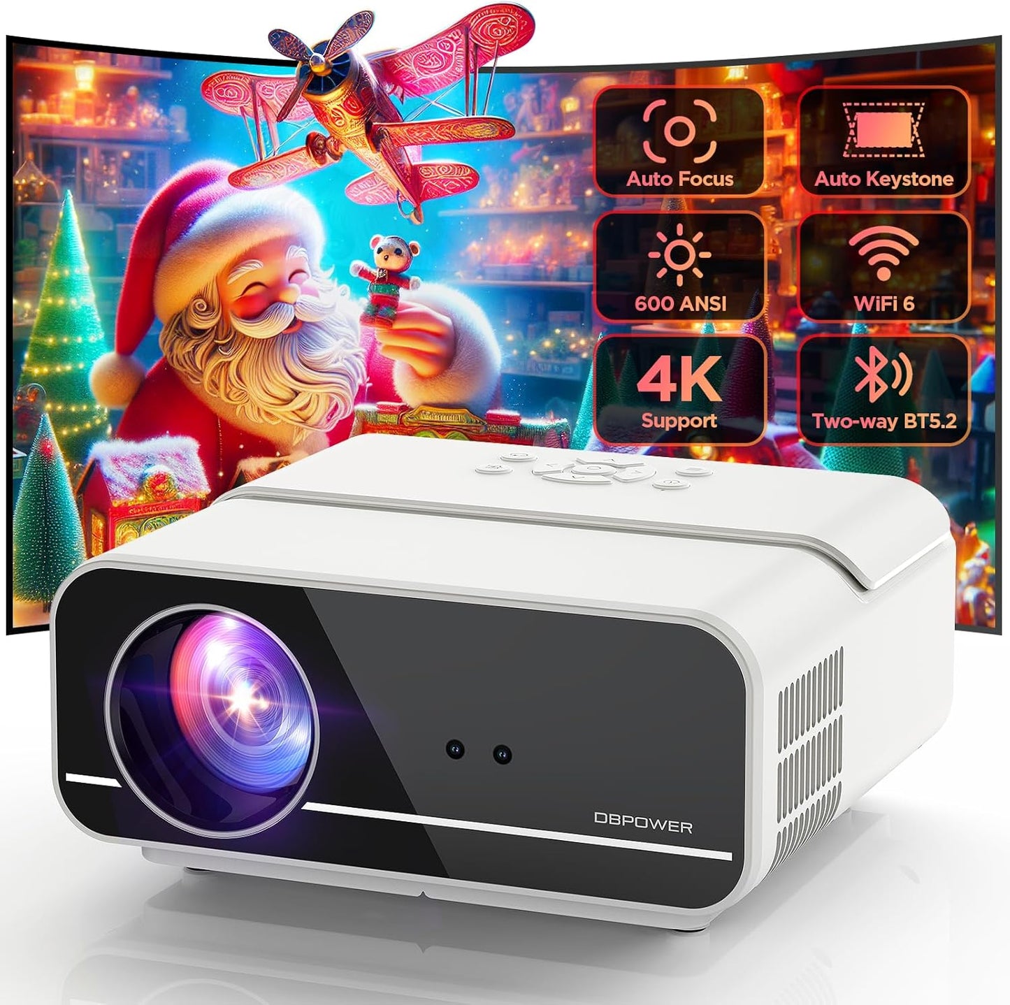 Ultimate HD Outdoor Projector - Auto Focus/Keystone