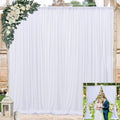 10x10ft White Backdrop Curtain Duo - Perfect Party Photography!