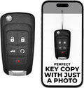 Cut Remote Flip Key Fob Replacement Fits Chevy GMC Buick - Photo Cut