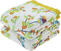 Boho Throw Blanket for Bed 80x90 - Soft 100% Cotton Reversible