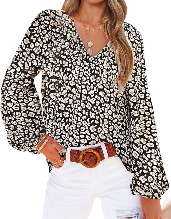 BTFBM Women Casual Boho Floral Blouse for Spring Summer Style
