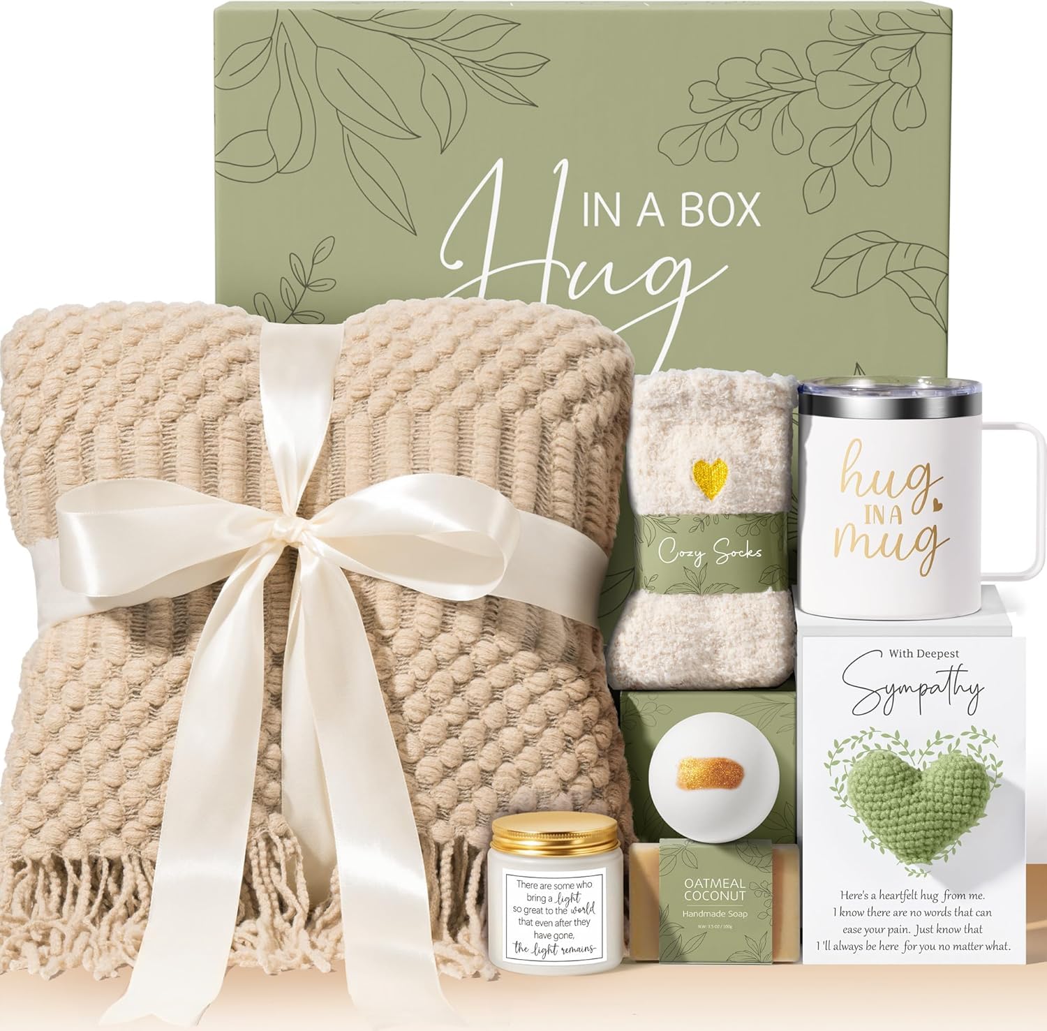 Sympathy Gift Baskets for Loss of Loved One - Comforting Care Package